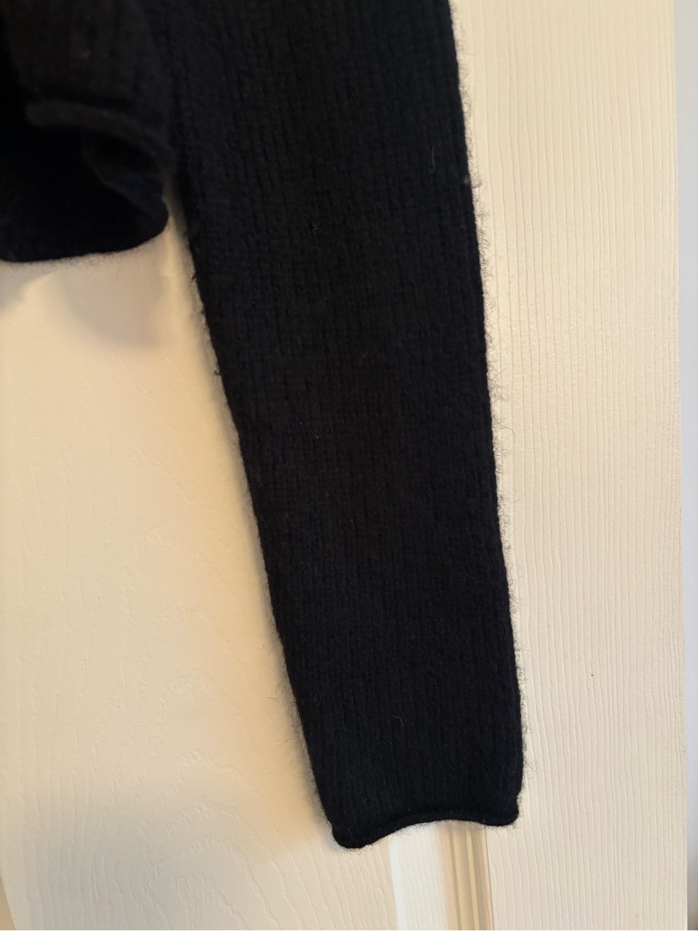 Rundholz Black cropped cardigan to cowl neck - Picture 6 of 12